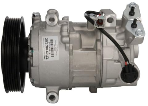 THERMOTEC A/C Kompressor für Klimaanlage Klimakompressor mit ID: 6SEU Kältemittel: R134a PAG 46 mit 125mm Riemenscheibe 6-Rillen Kompatibel mit RENAULT Megane 3 Grandtour KZ0/1 8200939386 KTT090095