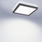 Moderne LED Deckenlampe LUCKY Schwarz- Eckiges Design, 12W Neutralweiß, Aufputzmontage Deckenleuchte schlicht