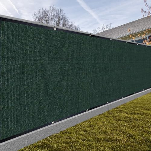 SUNNY GUARD Sichtschutzzaun, 152 x 65 cm, Dunkelgrün, strapazierfähig, staubdicht, Netzgewebe, Schattennetz für Außenwand, Garten, Hof, Pool, Deck (wir stellen individuelle Größen her)