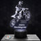 Nachttischlampe C. Soubeyras Motocross deko Supercross. Geschenkidee Mann objekt C.Soubeyras Motocross Nachtlicht Erwachsene deko Zimmer. Weihnachten