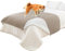 uiceno Groß Hundedecke Waschbar, 100% wasserdichte Hundedecke Sofa, 132x208cm rutschfeste Hunddecke Als Schutz für Sofa & Bett für Mittelgroße und Große Hunde, Katzen, Khaki