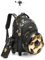 Meetbelify Rollrucksack mit Rollen für Jungen, Rollrucksäcke mit Lunchbox, Federmäppchen für Grundschüler, Kinder, Fußball, Gepäck, Reisekoffer für Jungen von 6–8 Jahren