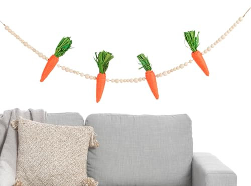 lencyotool -Karotten-Ornament | Ostergirlande Karottenschild,Lustige kreative süße handgemachte Karotten- -Dekoration für -Wand-Kamin-Fenster-Dekorationen