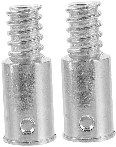 JECOMPRIS Stangenadapter Für Metallgewindespitzen Ersatz-Set Griffgewindeende Für Holz-/metallstangen Einfach Zu Installierende Griffspitzen