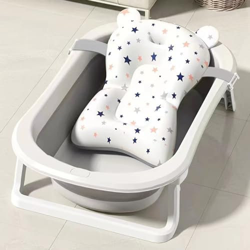 Baignoire pliable XL pour bébé avec thermomètre intégré et réducteur rembourré : pratique et sécurité pour la salle de bain de votre enfant