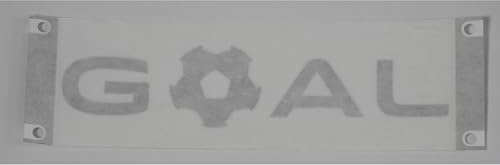 Volkswagen 2GM853433A7W Folienschriftzug Goal Aufkleber Schriftzug Fußball Emblem Folie Logo, reflexsilber