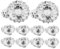 Ciieeo 10St kerzenständer kerzenhalter christbaumkerzen Halterung LED-Kerzenclips Weihnachtskerzenklemme Weihnachtsbaum Dekoration Kerzenklammern aus Metall Kerzenclips aus Metall Eisen
