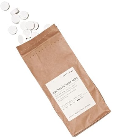 nordesign® Spülmaschinentabs - 120 Mini Power Tabs - Kraftvolle Reinigung, Fettlösekraft und Glanz. Frei von Mikroplastik, Phosphatfrei, umweltfreundlich. Für 120 Spülgänge. (1)
