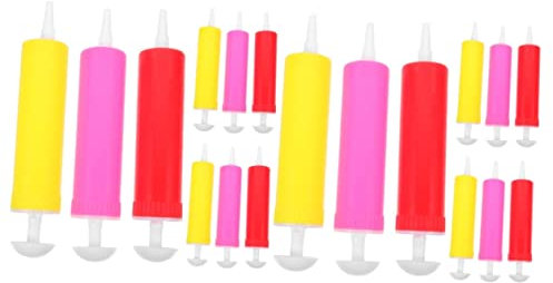 PRETYZOOM 20 Piezas Bomba De Aire Manual Inflar Bomba De Aire De Globo Bomba Manual Para Globos Conveniente Bomba De Globo Zapatillas Balones De Futbol Inflador De Globos El Plastico