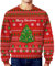 Fannyfuny Weihnachtspulli Herren Weihnachtsdruck Winter Pullover Warm Weihnachtspullis Strickpullover Ugly Christmas Sweater Personalisiert Weihnachtsoutfit Merry Christmas Jumper