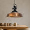bamyum Asletl Hängelampe Industrial Kupferfarbe Metall Ø40 cm, Küchenlampe Vintage, Hängelampe Esstisch Vintage E27, Pendelleuchte Kupferfarbe, Wohnzimmerlampe Hängend, Pendelleuchte Esstisch