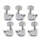 3L 3R Semi-Closed Guitar Tuners String Tuning Pegs Keys Machine Heads Set For Acoustic Or Electric Guitar, Silver