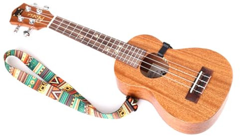 OFFSCH Verstellbarer Gitarrengurt Und Ukulelengurt Aus Nylon Bunter Folk Custom Stil Mit Haken Komfortabler Gitarrenzubehör Für Stehendes Spielen