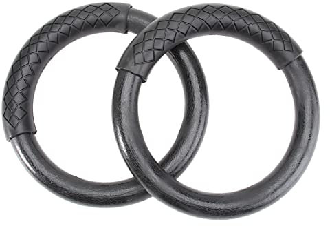 Yardwe Turnringe Für Gymnastik Trainingsringe Aus Abs Übungsringe Für Fitness Fitnessringe Für Zuhause Pro-Gym-Ringe Für Workout Schwarz