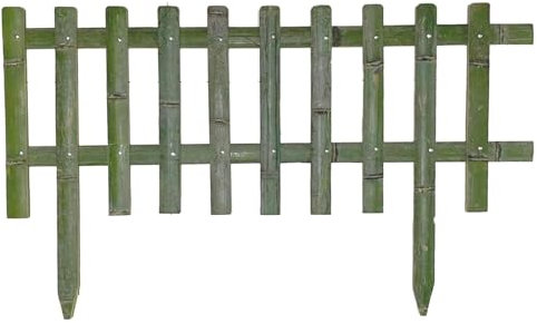 GOCHUSX Gartenzaun, Rasen- Und Blumenbeetbegrenzungen, Landschaftsgestaltung, Zaunelemente Für Außenwege Für Garten, Baum, Blumenbeetbegrenzung(Green-3PCS,100x80cm)