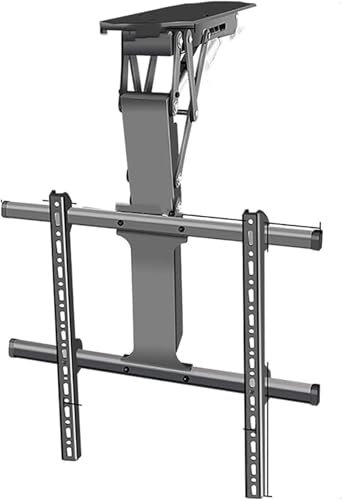 Electric Ceiling TV Mount, Motorised TV Bracket, Adjustable Ceiling TV Mount Bracket-Motorized Tv Mount, 0-85° Flip Down TV/Monitor Bracket