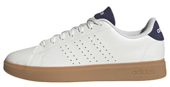 adidas Men's Advantage 2.0 Shoes, core White/core White/Dark Blue, 9 UK