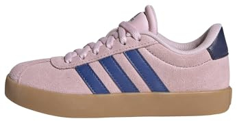 adidas Unisex Kinder Vl Court 3.0 Kids Shoes, FTWR White/Team Royal Blue/Clear Pink, 34 EU