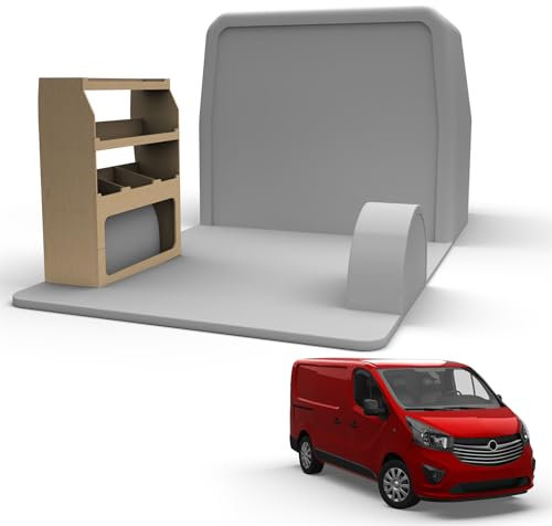 Van Racking fits Fiat Talento (Short Wheelbase) Plywood Easy Self Assemble Tool Storage Shelving - Fitting Fixtures Included - (Passenger Side)