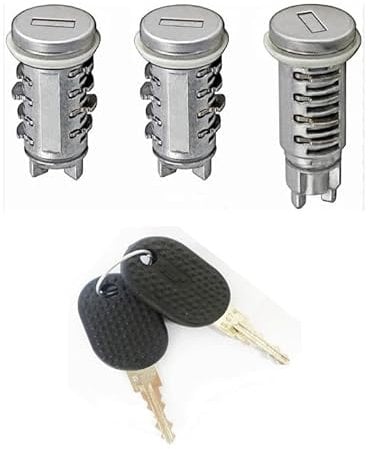 KIT Blocchetti Serrature Nottolino Cilindretto Serratura Portiere Cofano con 2 Chiavi Specifici per PANDA modello 141 prodotte dal 1986 al 2003-80/1206