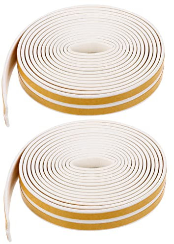 Angoily 3 Sätze Dichtungsband Nachweisen Türblocker Türluftblocker Türschallschutz Dichtungsstreifen Für Autotüren Schalldichte Türdichtung Ethylen-propylen-kautschuk Weiß 2 Stücke * 3