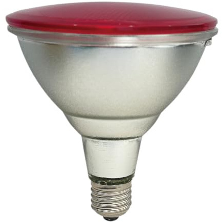 NCC-Licht LED Lampe PAR38 Reflektor 90° 15W E27 Rot, IP65 wasserfest | LED-Reflektor ersetzt 75W Reflektorlampe mit E27-Sockel, für Innen- und Außenbereiche geeignet