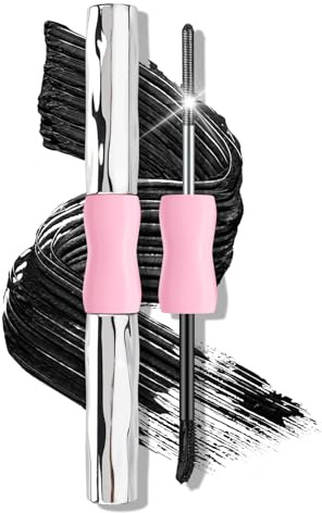 KYDA Double Head Metal Mascara, Waterproof, Lengthening, Curling, 4D Curling Eyelash Iron Wand Mascaras for Length and Volume Eyelash