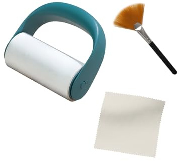 NothingProjector Bildschirm Reinigungsset, inkl. Fusselrolle, Bürste und Mikrofasertuch, Reinigungskit für Beamer Leinwand, Projektor Bildschirm und Heimkino Zubehör