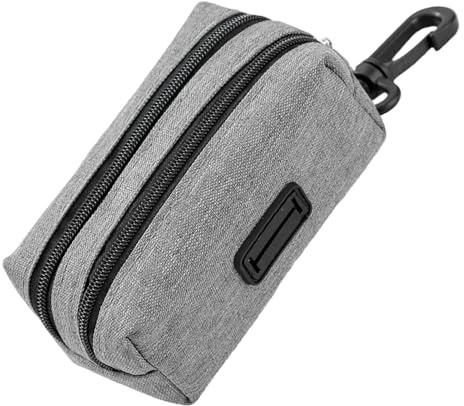 Distributeur De Sacs À Déjections Canines avec Clip en Tissu Oxford Compact | Distributeur de sacs à déchets et pour dressage canin pour Chien Petite Moyenne Grande Taille Intérieur Extérieur