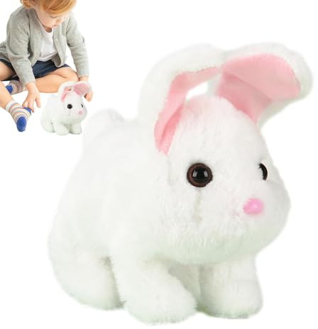 Electronic Pets Interactive Walking Bunny Plush Toy with Sound