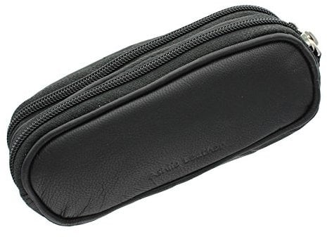 Ashlie Leather Doppio Custodia Per Occhiali Di Pelle 4301_21 Nero