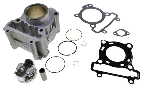 AIRSAL SPORT 125ccm Zylinder Kit kompatibel mit Yamaha WR 125 X, X-Max 125i | Aluminium-Sportzylinder, Bohrung 52mm, Hub 58,6mm, Kolbenbolzen 14mm; kompatibel mit Yamaha YZF R 125 4T, YZF-R 125 4T LC