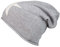 Cashmere Dreams Slouch-Beanie-Mütze mit Kaschmir - Hochwertige Strickmütze für Damen Mädchen - Stern - Hat - One Size - Sommer Herbst und Winter Zwillingsherz (HGR/weiß)