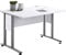 FMD Schreibtisch 120 x 80 Brillant weiss Nachbildung