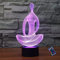 YTDZLTD Optische Täuschung 3D Yoga Meditation Nacht Licht 16 Farben Andern Sich Fernbedienung USB-Strom Touch Schalter Dekor Lampe LED Lampe Tisch Kinder Brithday weihnachten Geschenk