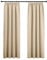 PONY DANCE Wohnzimmer Vorhänge Beige Kräuselband 2er Set H 245 x B 140 cm Thermovorhang Hitzeschutz Verdunklungsvorhänge für Schienensystem Gardinen Blickdicht, Biscotti Beige