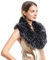 Soul Young Damen Fellkragen Pelzkragen Kunstfell Kunstpelz Winter Schal Wärm Fuchspelz Kragen EINWEG Verpackung(80cm, Schwarz&Weiß)