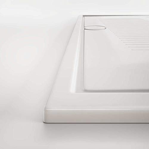 Piatto doccia in ceramica 90x70 slim H cm 3 bianco lucido senza sifone modello Lif di Hatria