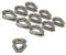10 x Edelstahl Kausche, 6mm, ähnl. DIN 6899, V4A Edelstahlkausche AISI 316, Drahtseilkausche, Kabelkausche, Seilkausche, poliert, rostfrei - Tecklenborg, Kegel GmbH
