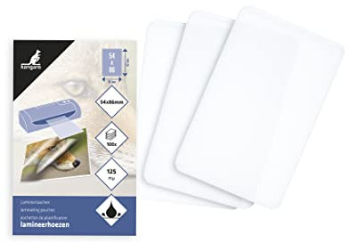 Laminierfolie Kangaro 54x86mm 54x86mm 125 micron 100 Blatt
