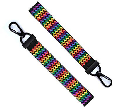 LGBT Regenbogen Schlüsselanhänger Gepäckanhänger Reißverschluss Pull Schlüsselanhänger Tasche Schlüsselanhänger Gay Pride Regenbogen Schwarz