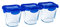 Pyrex Cook & Go - Juego de 3 Lunchbox de la misma capacidad (3 x 0,8 L, Pasta Box) - Especial para llevar con tapa hermética y hermética - Compatible con horno, microondas y lavavajillas