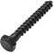 Blackline Holzschraube schwarz 8.0 x 60mm - 25 Stück Sechskantschraube Schrauben Holzschrauben
