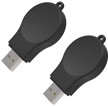 Portable Galaxy Watch 8 7 Charger USB Wireless car Charger Keychain for Samsung Watch 8 7 Ultra 6 5 Pro 4 Classic 3 Active 2 Accessories (2 Pack)