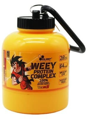 Proteinpulver-Aufbewahrungsbehälter, Trichter, tragbare Nahrungsergänzungspulver-Aufbewahrung mit Schlüsselanhänger, für Reisen, Fitnessstudio, Workout, Fitness (Gelb, 200 ml/60 gm)