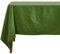 HOMESCAPES Green Table Cloth, Plain Cotton Tablecloth, Extra Large Rectangular, Handcrafted & Durable Dining Table Cover with Hem Stitch, Hypoallergenic, Washable, Olive Green - 178 x 300cm