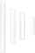 4er Pack Kunststoff Lineal, 10cm 15cm 20cm 30cm Lineal Transparent Flexibel Präzision Lineal Messwerkzeug für Schule Büro Zuhause(4, 6, 8, 12 Zoll)