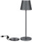 V-TAC Lampada da Tavolo senza Fili LED Dimmerabile con Comandi Touch – Lampada Grigia Wireless per Uso Interno ed Esterno IP54 da Casa o Ristorante – Batteria 4400 mAh – Luce 3000K Bianca Calda – 2W