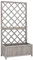 INLIFE Garten-Spalier mit Blumenkasten Grau 70x30x135 cm Tannenholz