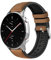 MoKo Strap Compatible with Amazfit Balance/Bip 5/GTR 2/2e/3/3 Pro/4/GTR 47mm/Cheetah Round/Pro/Stratos 2/3, 22mm Hybrid Leather Silicone Replacement Sport Watch Band for Men Women, Brown